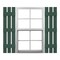 Ekena Millwork 12-in. W x 59-in. H Mid-America Vinyl, Standard Size Three Board Spaced Shutters, 028, Forest Green, PR 00031259028 - alternate 1